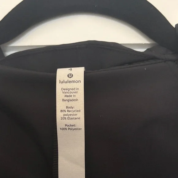Black Hooded lululemon Zip Jacket - Picture 2 of 4